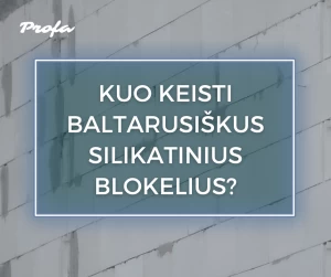 Kuo pakeisti baltarusiškus silikatinius blokelius?