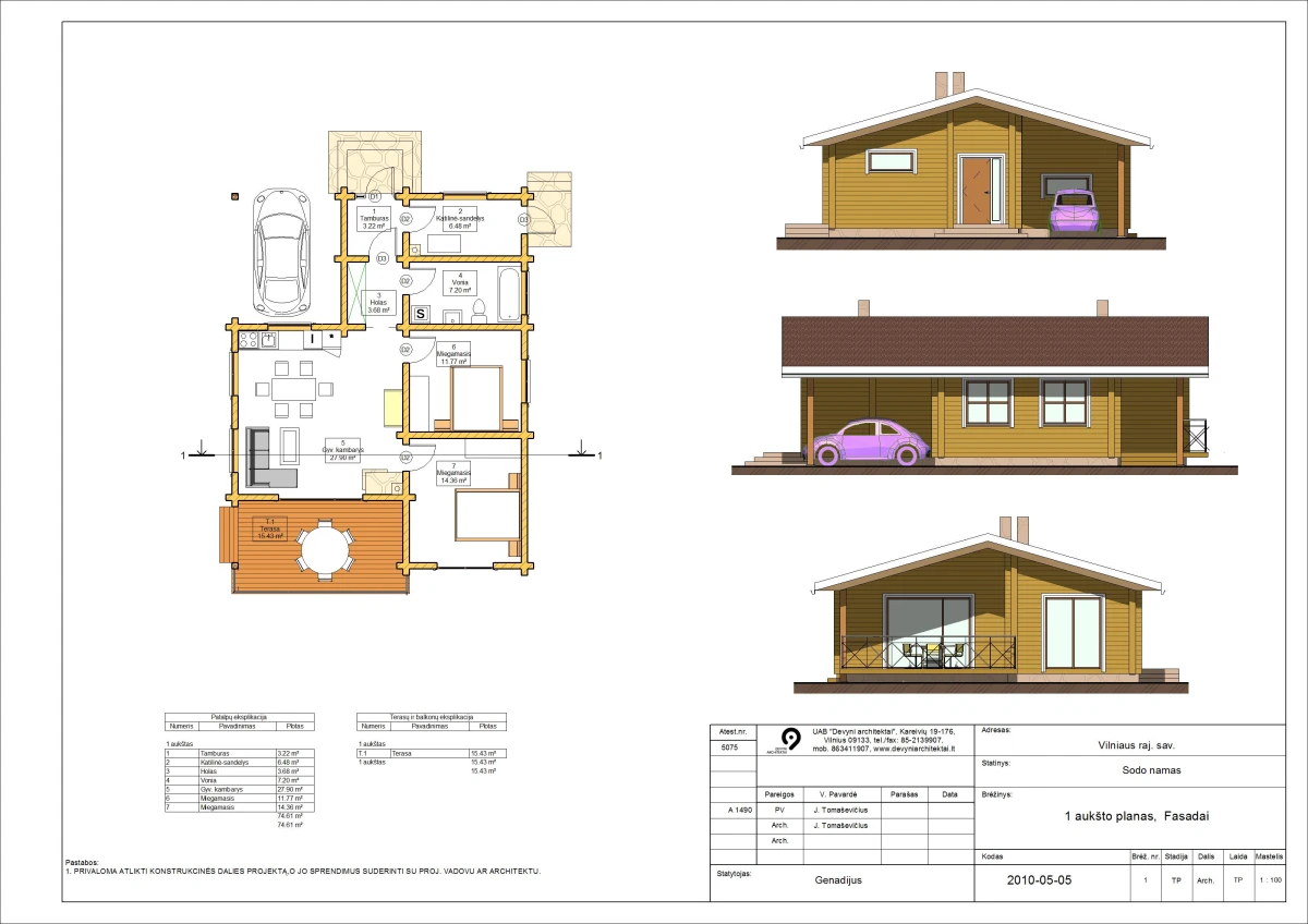 Vasarnamio projektas Mažylis