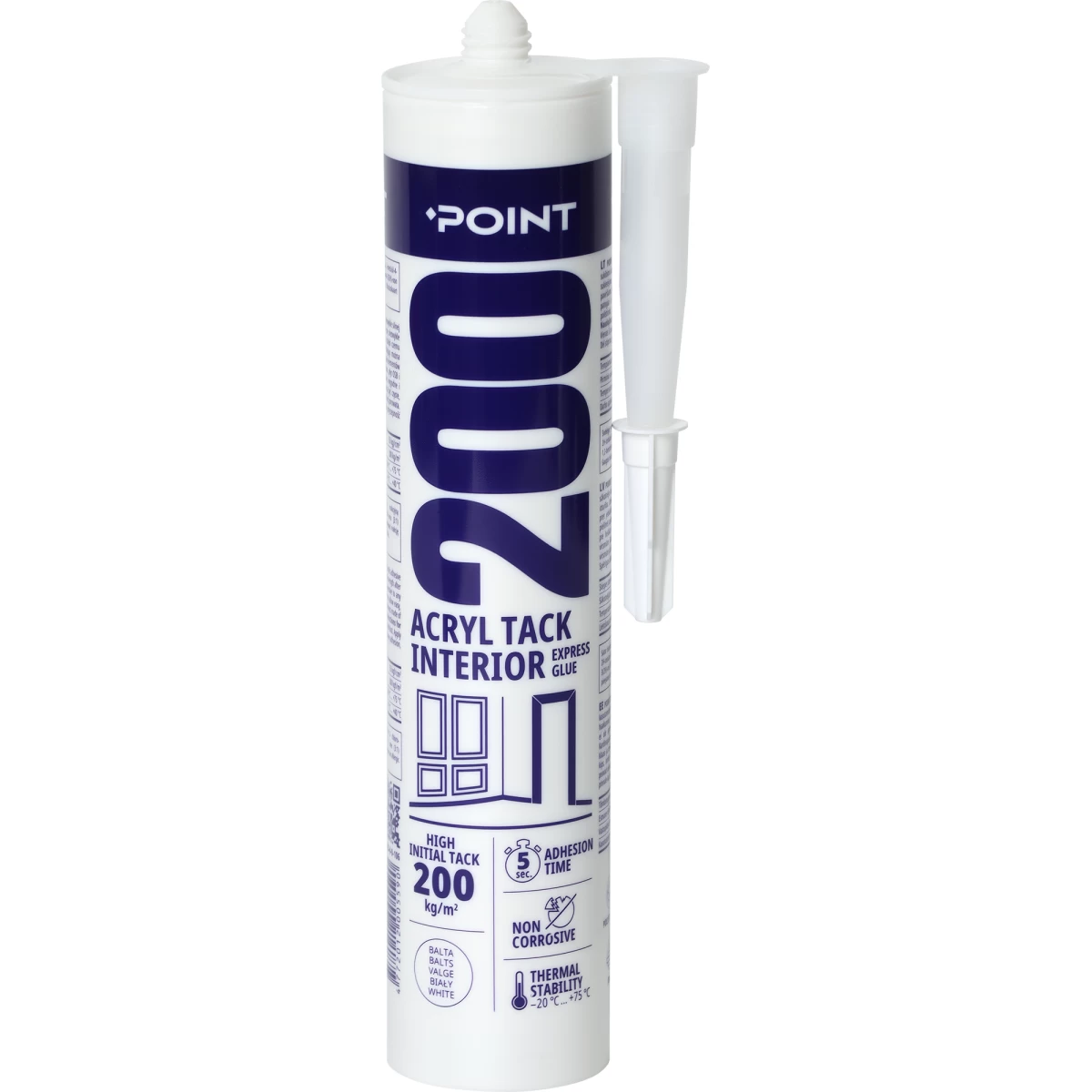 300ML KLIJAI APDAILOS ELEMENTAMS IR OSB POINT  200 ACRYL TACK