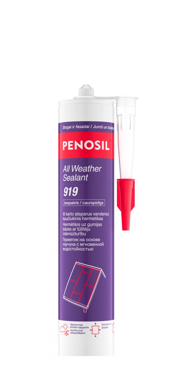 Atsparus vandeniui hermetikas PENOSIL All Weather Sealant 919