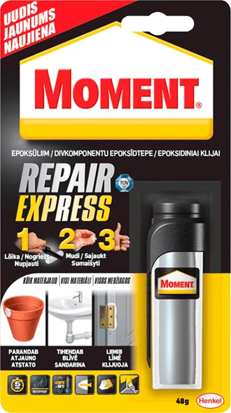 48gr PLASTILINAS KLIJ. MOMENT REPAIR EXPRES NEW