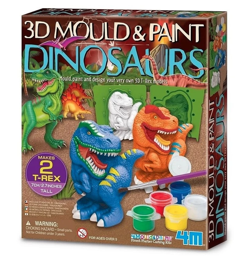 4m 3D Mould &amp; Paint -    Dinosaur