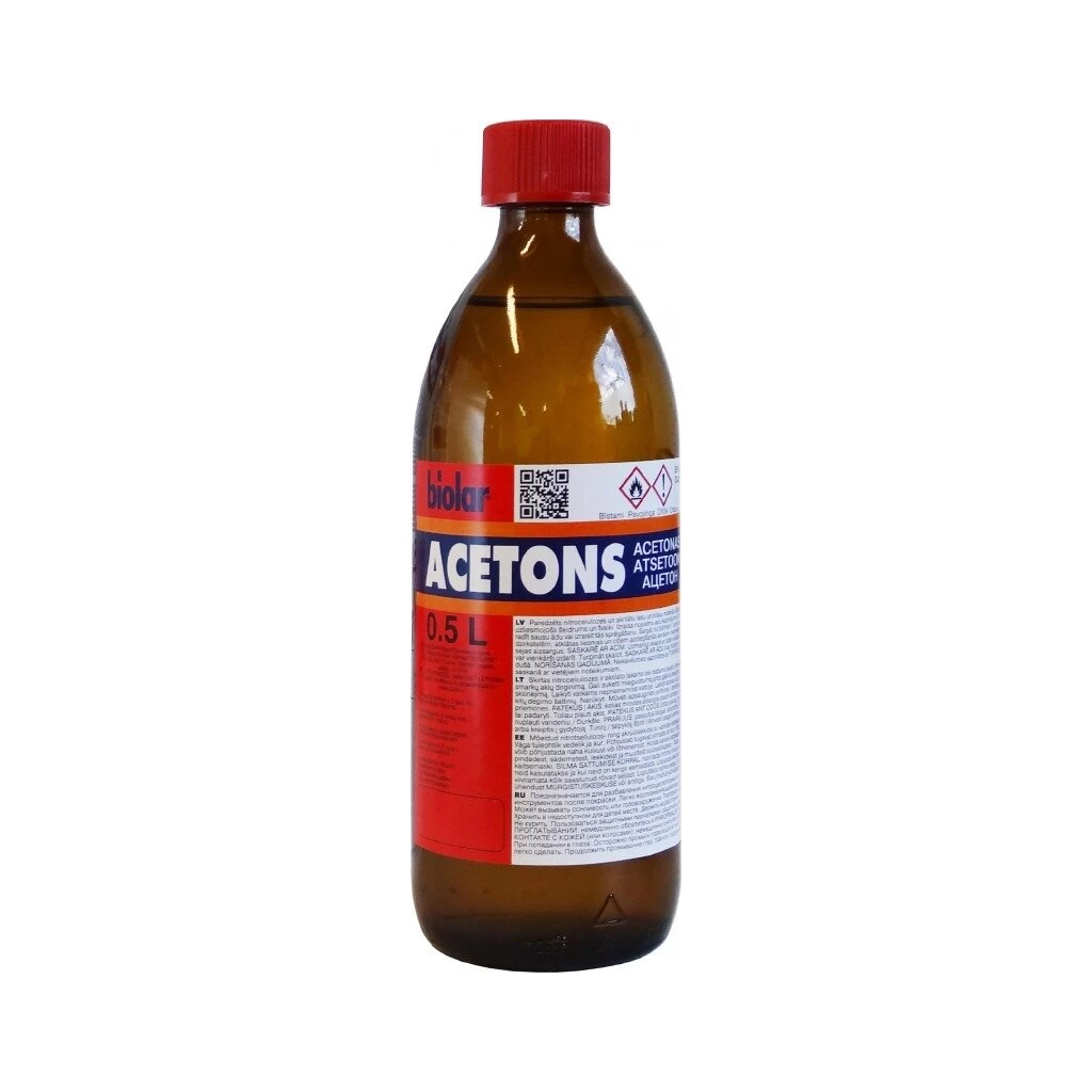 Acetonas BIOLAR, 0.5 l