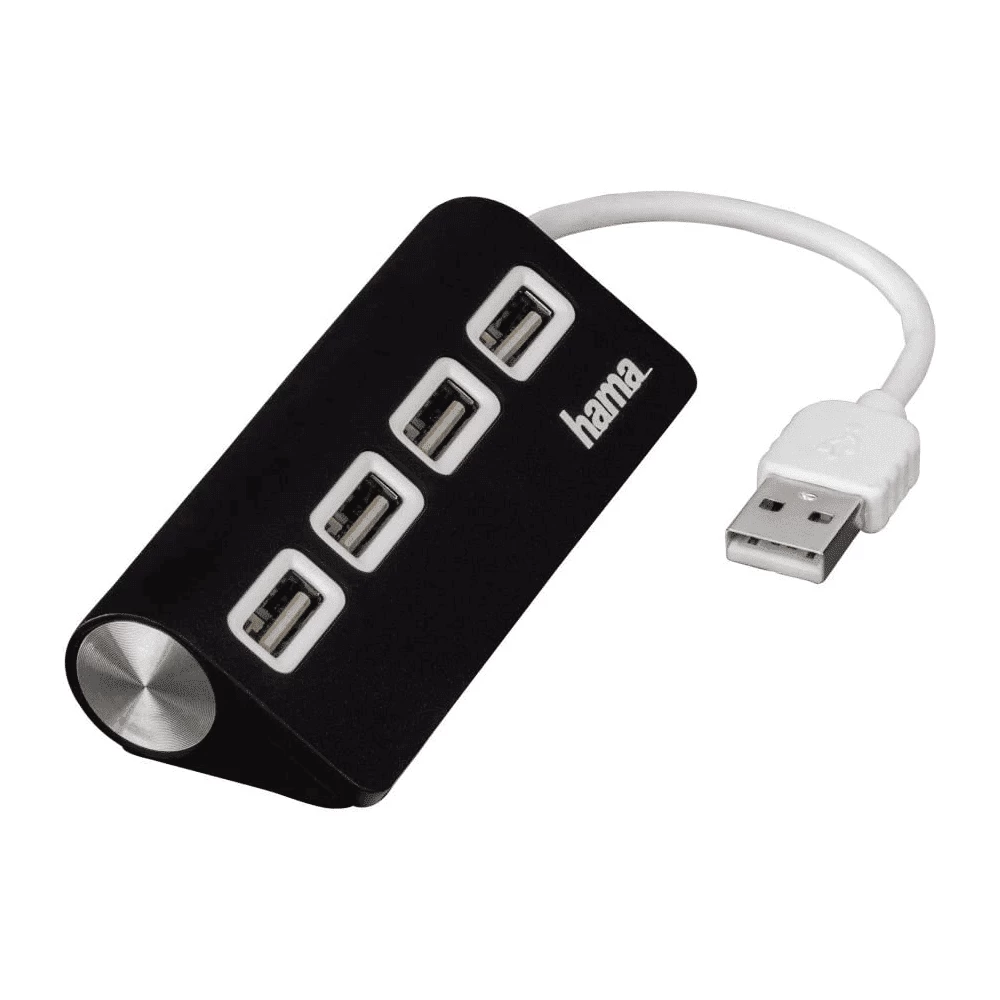 Adapteris Hama USB 2.0 Hub (Ekspozicinė prekė)