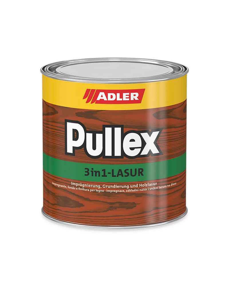 Adler Pullex 3in1-Lasur universali apsauginė medienos impregnantai lazura - 9.5 L - FARBLOS