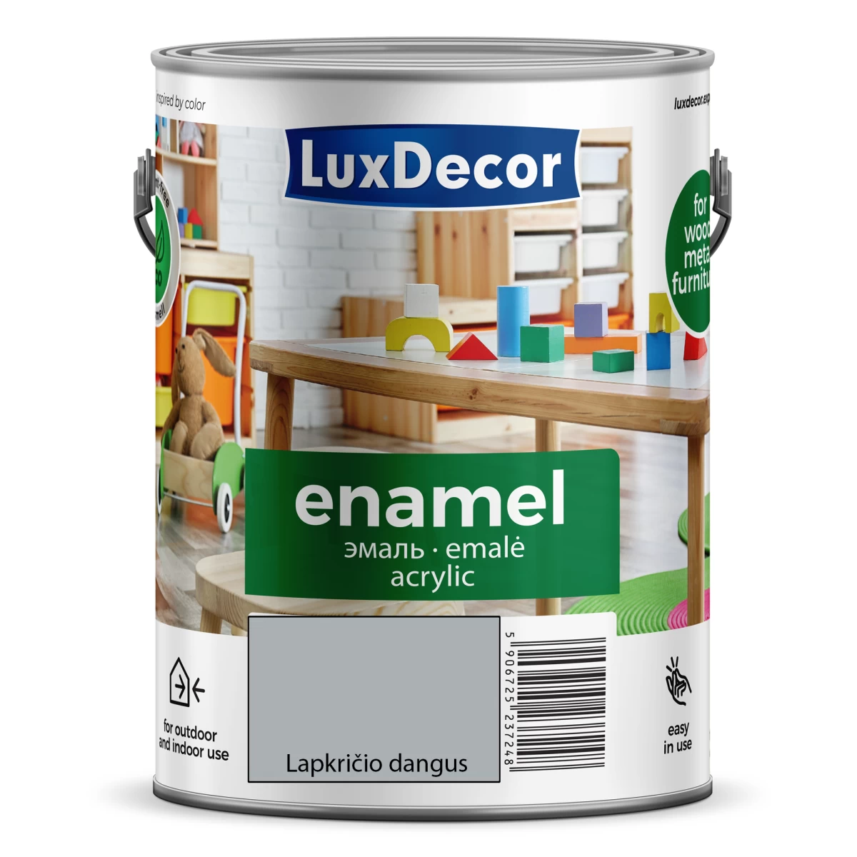 Akrilinė emalė LUXDECOR, 2,5l lapkričio dangus