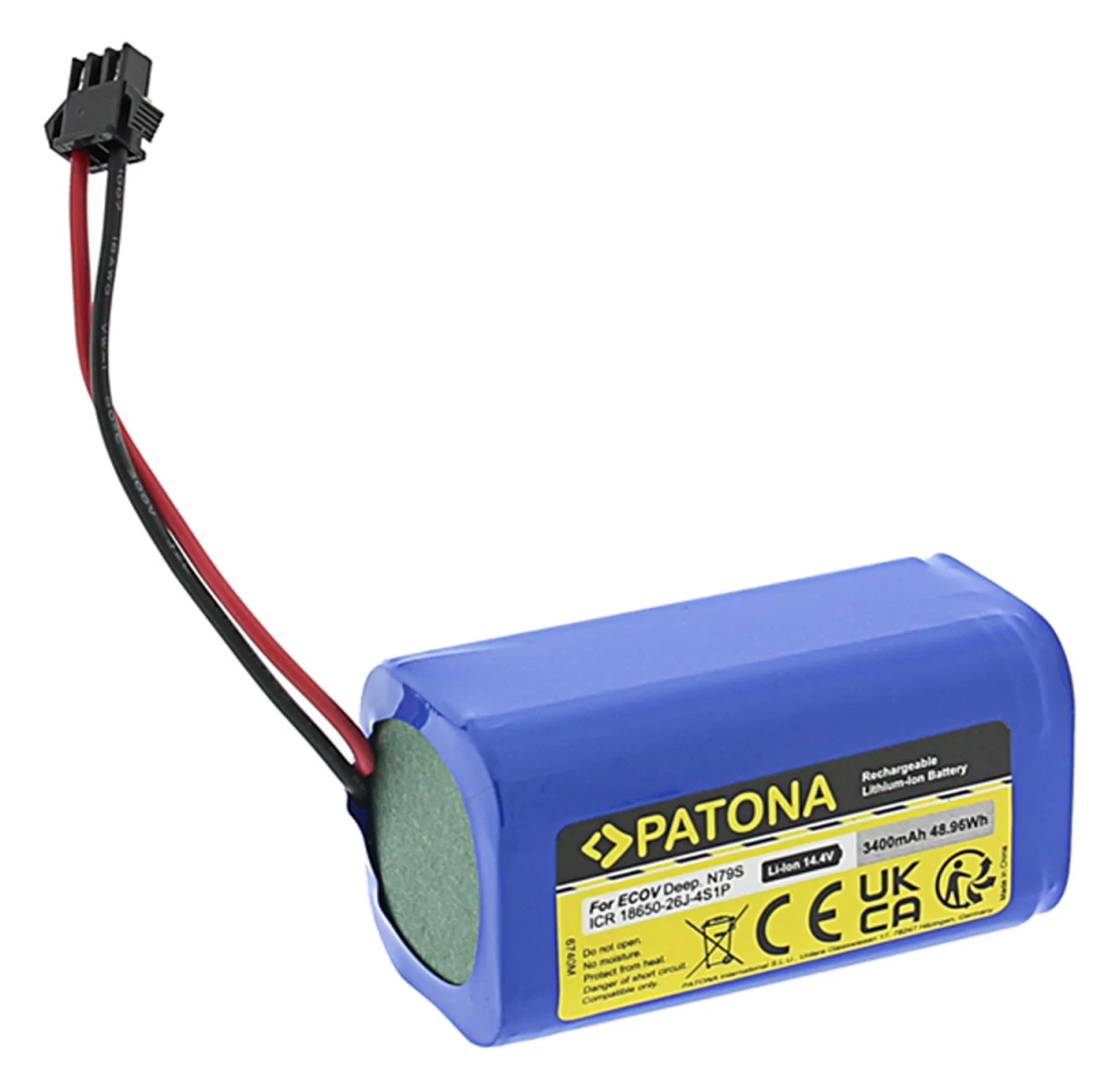 Akumuliatorius Li-ion 14.4V 3400mAh skirtas Deebot N79S 600 601 605 710 715 DH35 DN620 DN621 DN622 DH43