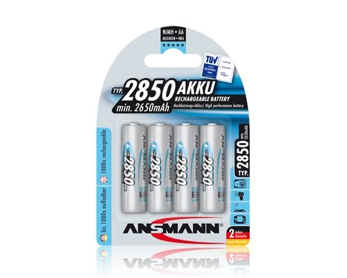 Akumuliatorius R6 (AA) 1.2V 2850mAh Ni-Mh ANSMANN (4vnt pakuotėje)