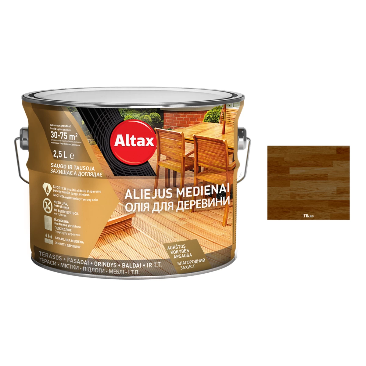 Aliejus medienai ALTAX Altaxin, 2,5l tiko sp.