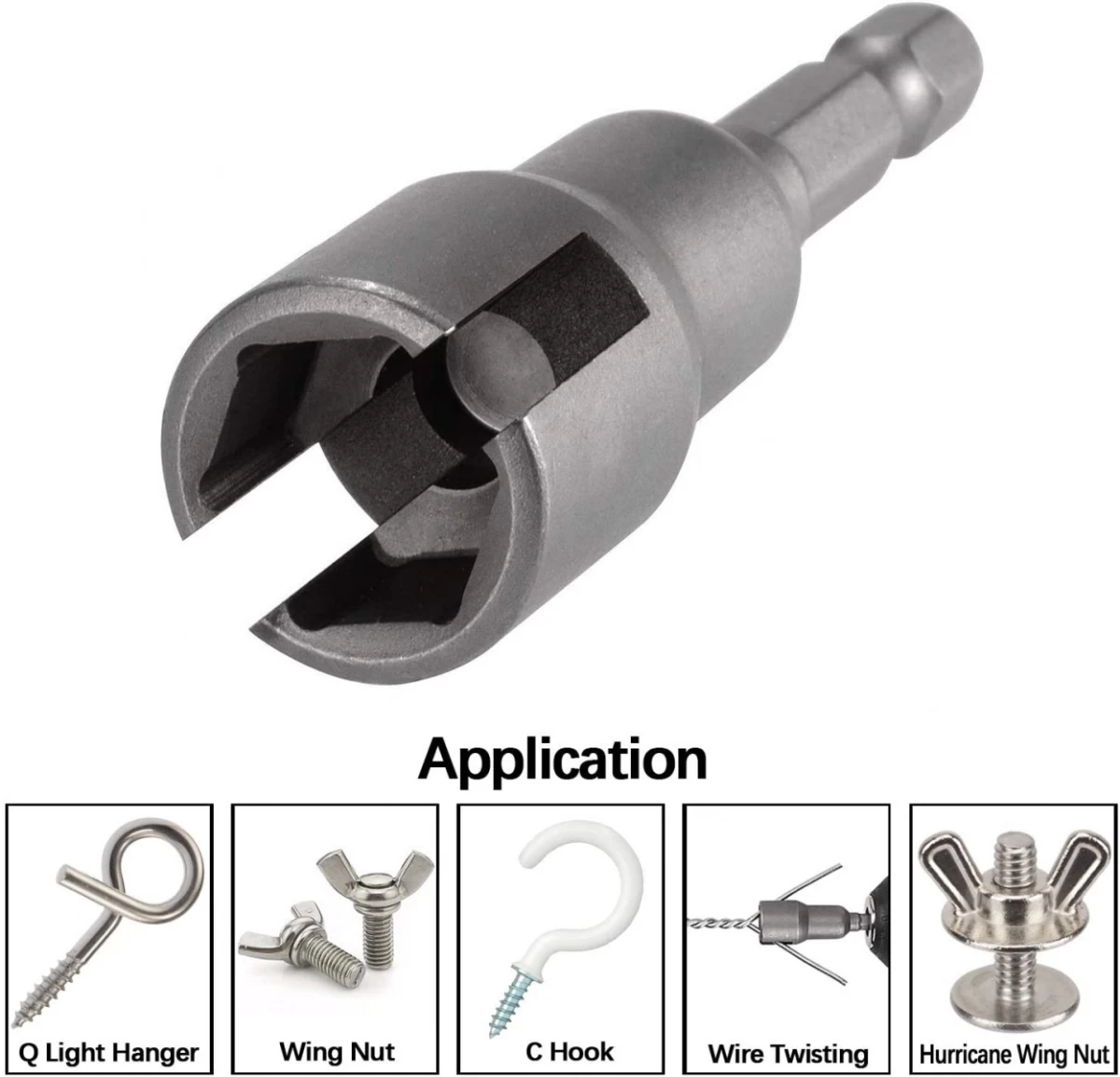 Antgalis / galvutė magnetinė | su išpjova | 6.3 mm (1/4) (PND14)