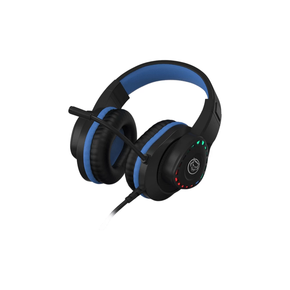 Ausinės Qware Tulsa Gaming Headset, juoda/mėlyna (Ekspozicinė prekė)