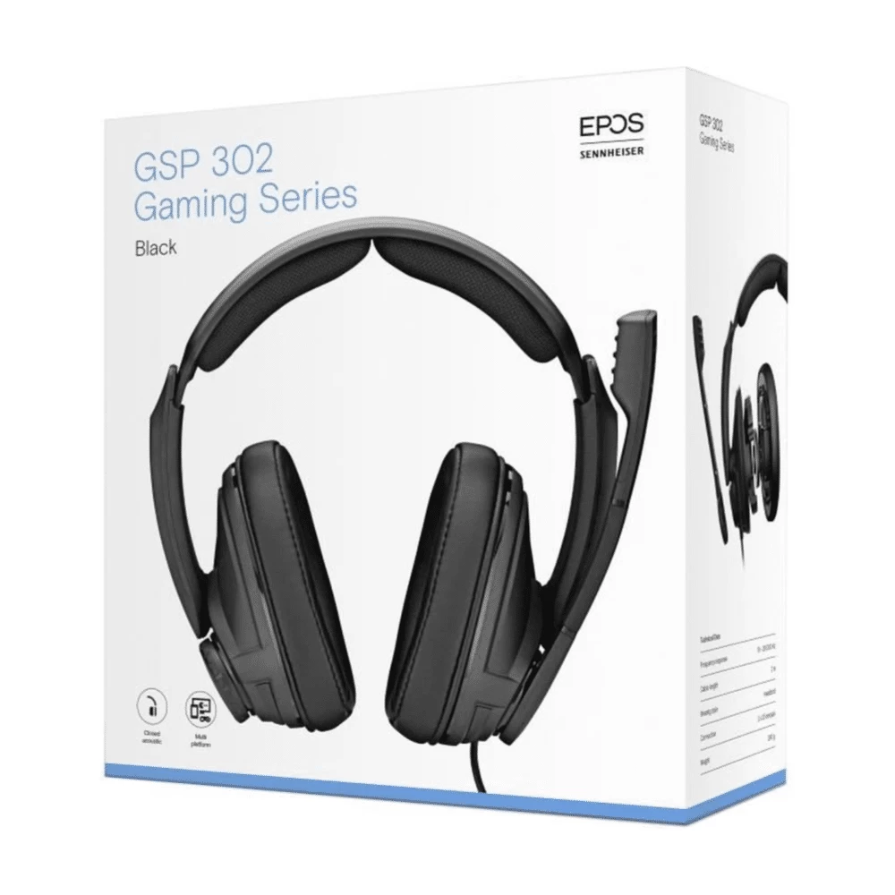 Ausinės Sennheiser GSP 302 Gaming Series, juoda (Ekspozicinė prekė)