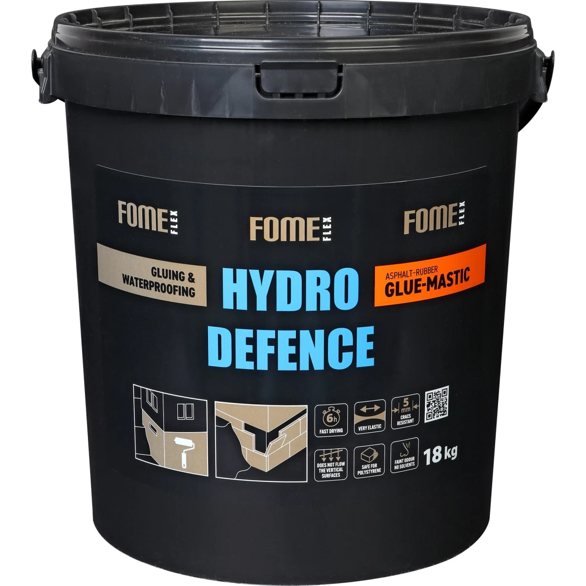 Bituminiai klijai - mastika FOME FLEX Hydro Defence Glue - Mastic, 18kg