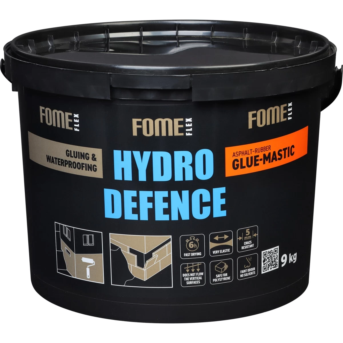 Bituminiai klijai - mastika FOME FLEX Hydro Defence Glue - Mastic, 9kg