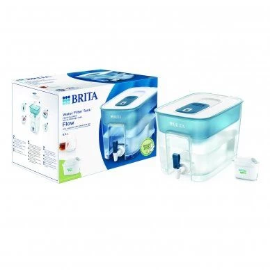 BRITA vandens filtravimo indas Flow (8,2l) mėlynas, 1052727