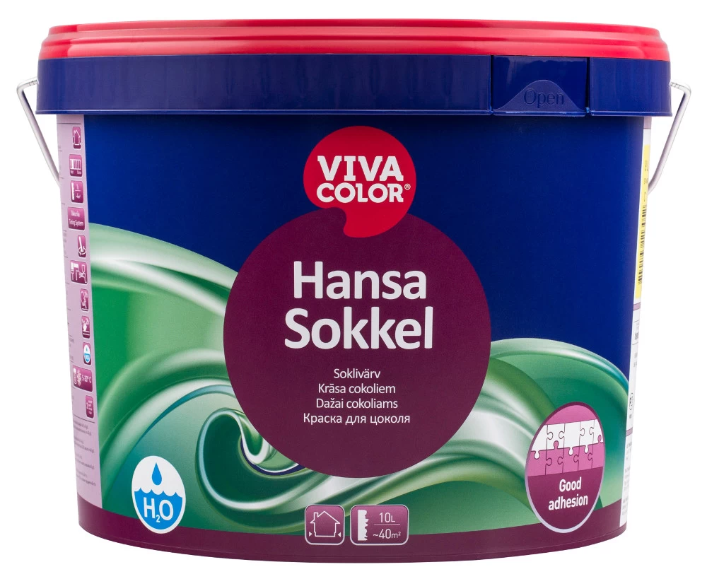 Cokolio dažai Hansa Sokkel, A bazė, 9 l