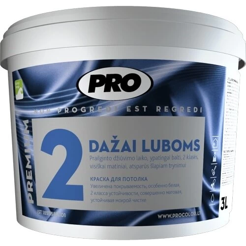 Dažai luboms PRO 2 A bazė, 5l