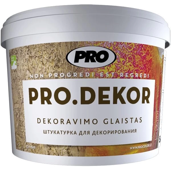 Dekoravimo glaistas PRO Dekor, 15kg smulkus