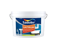 Drėgmei atsparūs sienų ir lubų dažai SADOLIN VATRUM, pusiau matiniai, baltos sp., BW bazė, 10 l