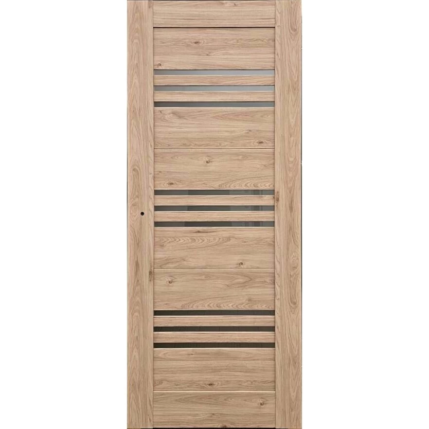 Durų varčia ECO-NEAPOL2 D80 U127, 826 x 40 x 2040 mm kreminio riešuto sp.