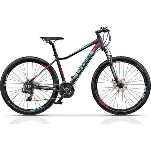 Dviratis Cross Causa SL1 21G, 27.5, dydis 15,5 (40cm), juodas