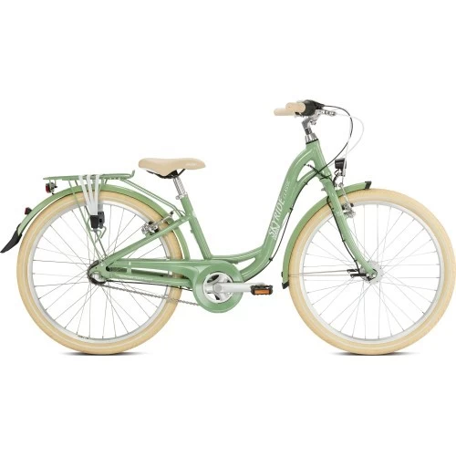 Dviratis PUKY Skyride 24-3 Classic Alu retro green