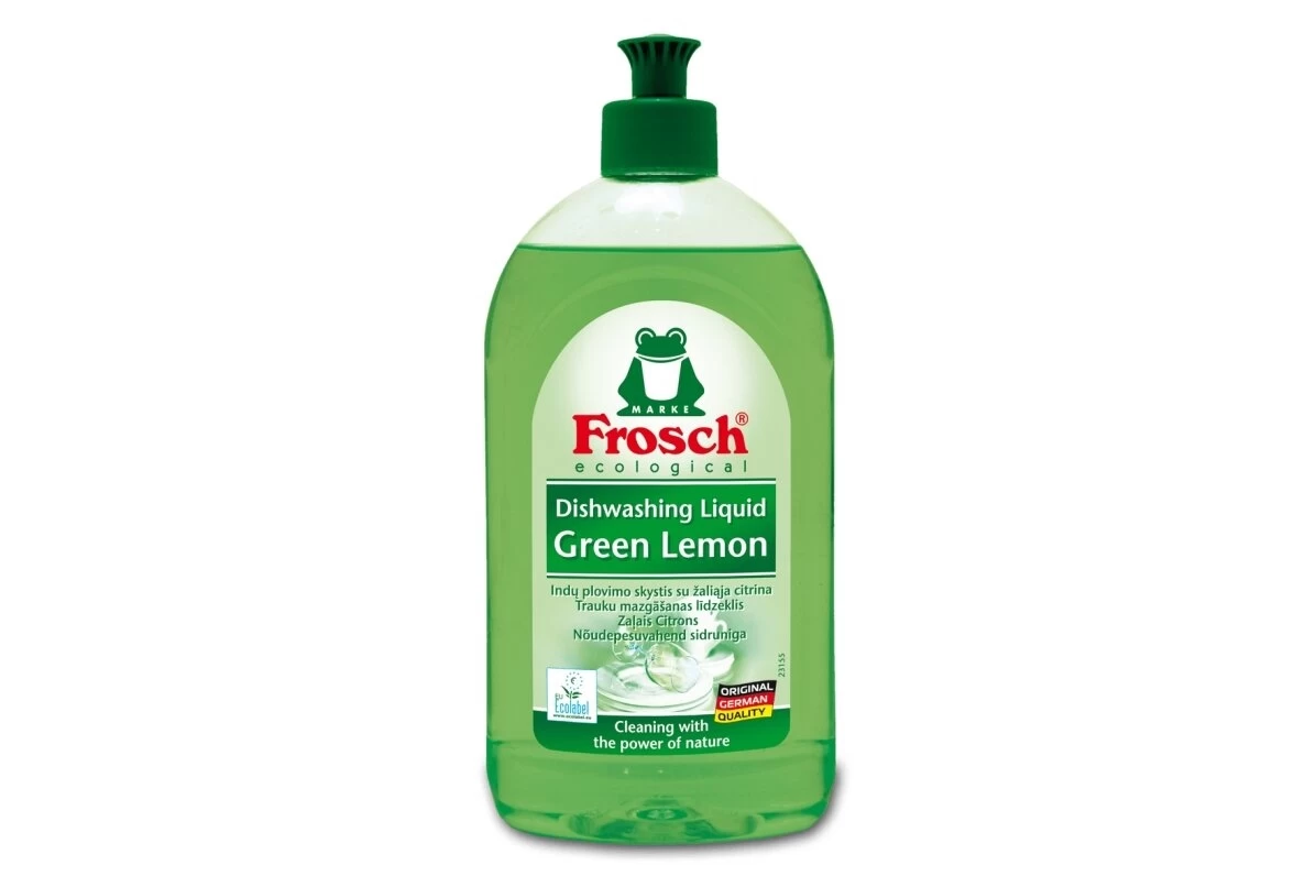 Ekologiškas indų ploviklis FROSCH GREEN LEMON, 500 ml