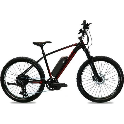 Elektrinis RAVEN Squad AEG 350W, 27,5 // 10G dydis 21 (53cm) (juoda/raudona)