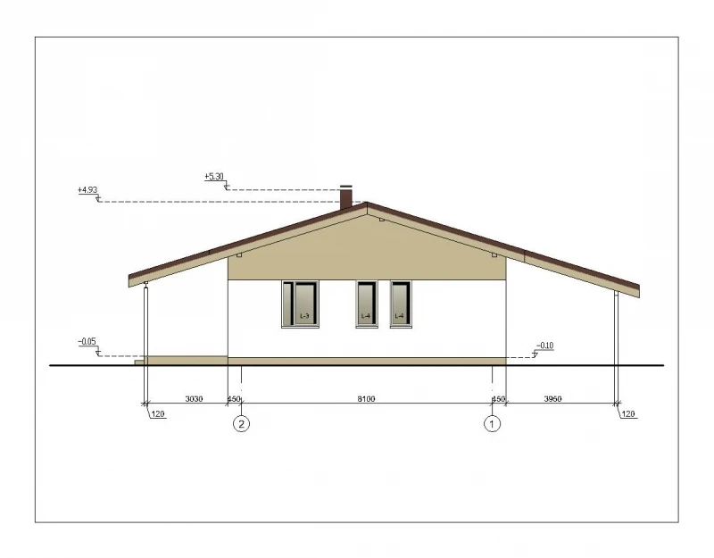 Sodo namo projektas Žilvinas- MV