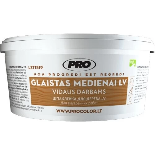 Glaistas medienai PRO, 0,4kg riešuto sp.