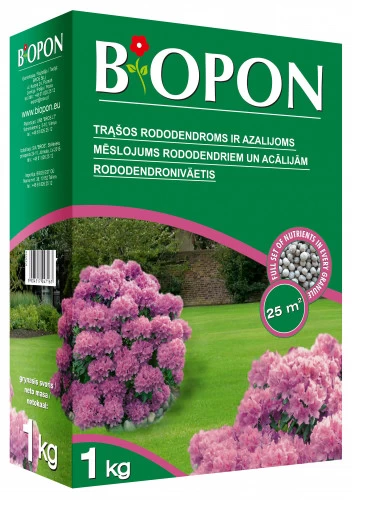 Granuliuotos trąšos Biopon New rododendrams azalijoms 1kg