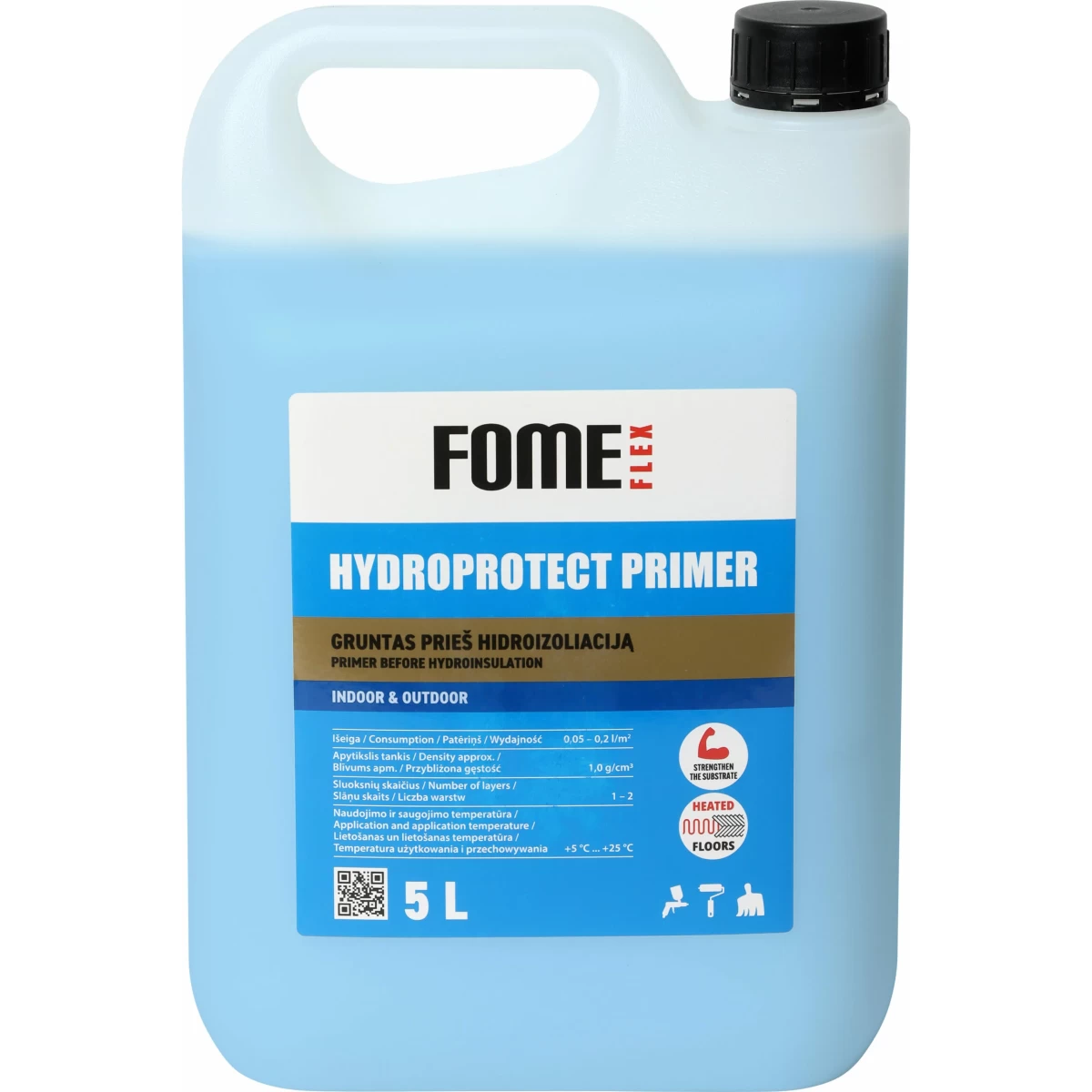 Gruntas prieš hidroizoliaciją FOME FLEX Hydroprotect Primer, 5l