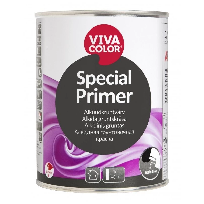 Gruntas VIVACOLOR Special Primer A bazė, 0,9l