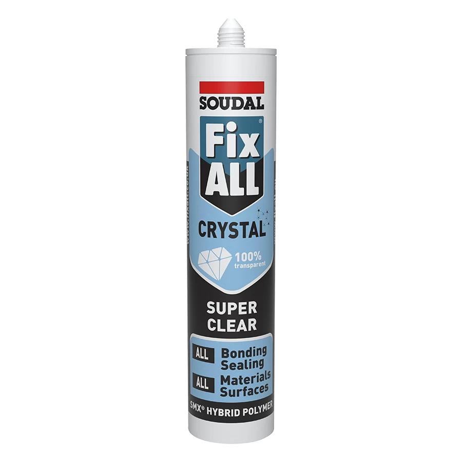 Hermetikas-klijai SOUDAL Fix All Crystal, 290ml