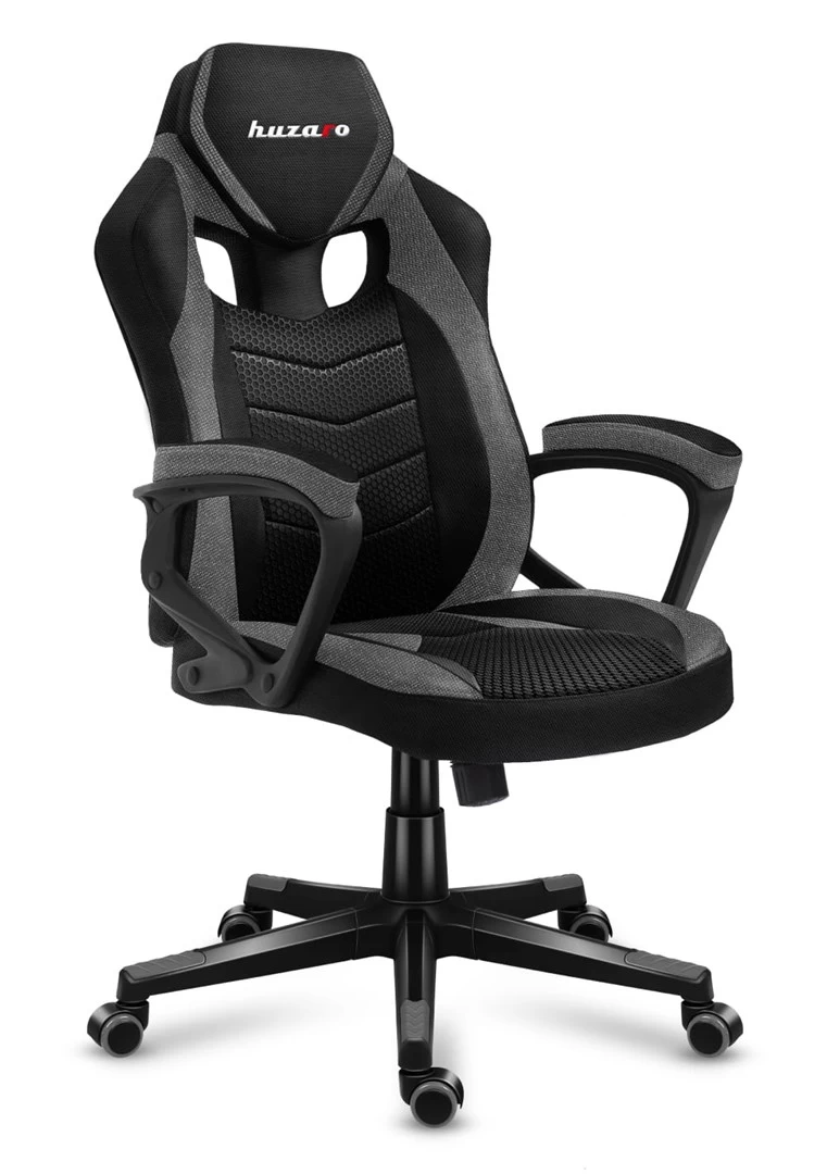 Huzaro FORCE 2.5 GREY MESH Gaming armchair Mesh seat Black, Grey