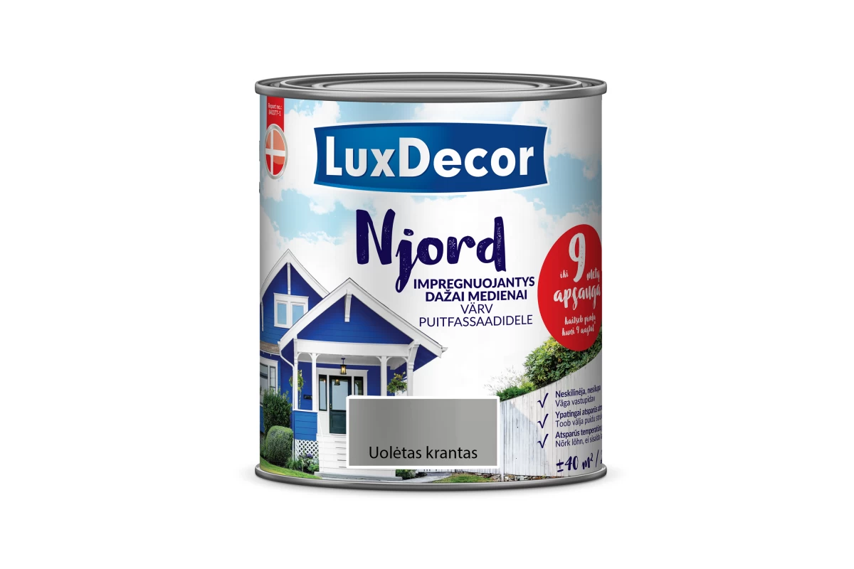 Impregnuojantys dažai LuxDecor Njord, Uolėtas krantas, 0,75 L