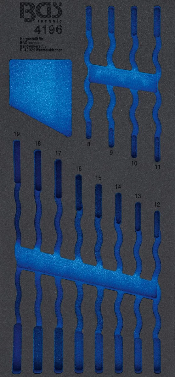 Įrankių dėklas 1/3 | tuščias | skirtas BGS 4196 (4196-1)