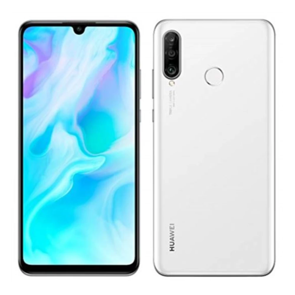 Išmanusis Telefonas HUAWEI P30 LITE, 128GB, Balta (Be Pakrovėjo) (Ekspozicinė prekė)