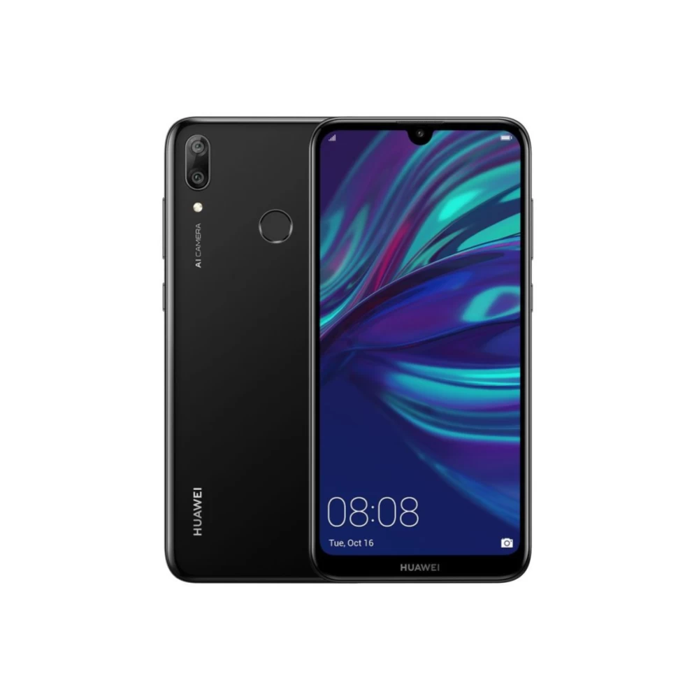 Išmanusis telefonas Huawei Y7 2019 DUB-LX1, juoda (Ekspozicinė prekė)