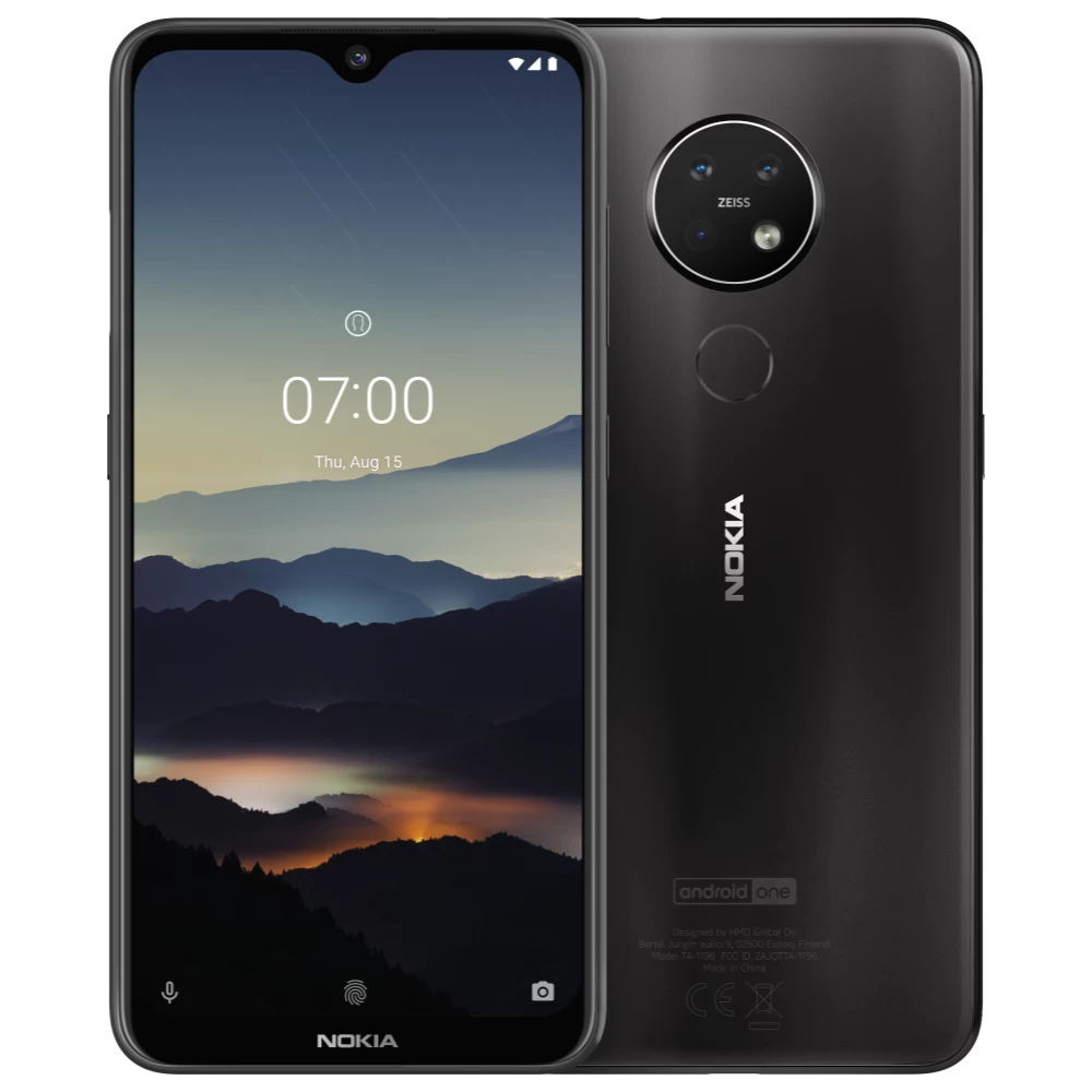 Išmanusis telefonas Nokia 7.2, TA1196, 4/64GB, Juoda (Ekspozicinė prekė)