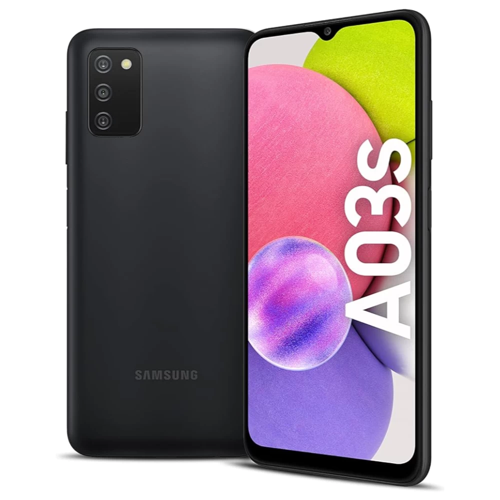 Išmanusis telefonas Samsung Galaxy A03s, 32GB, Dual SIM, Juoda (Be pakrovėjo) (Ekspozicinė prekė)