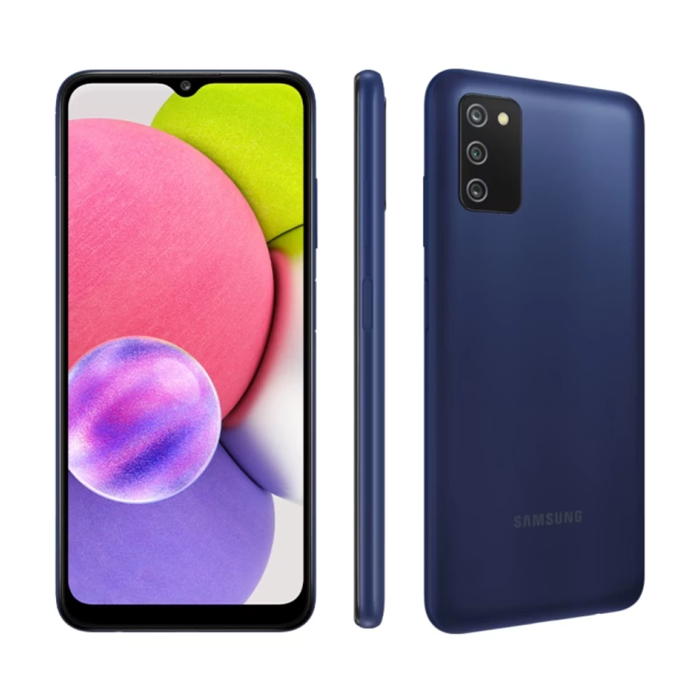 Išmanusis telefonas Samsung Galaxy A03s, 32GB, Dual SIM, Mėlyna (Be pakrovėjo) (Ekspozicinė prekė)