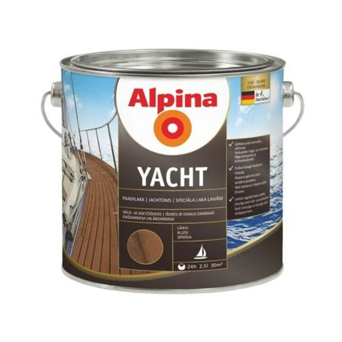 Jachtinis lakas ALPINA Yacht, 2,5l bespalvis