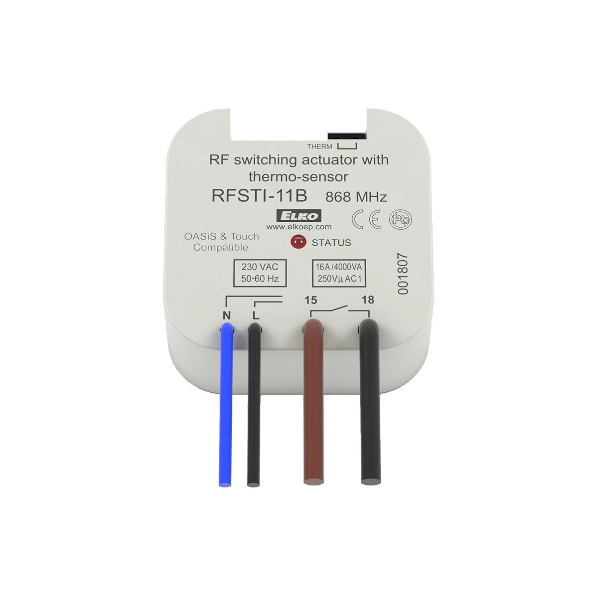 Jungiklis RFSTI-11B su temperatūros jutikliu