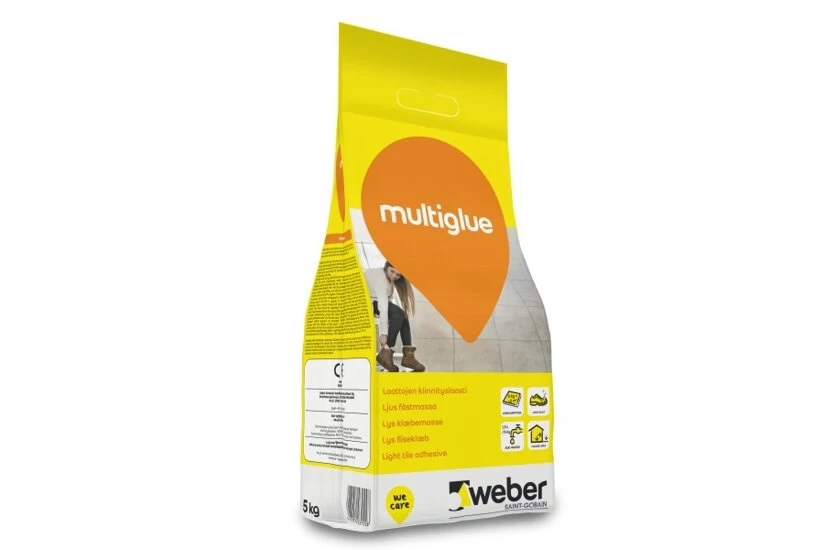 Klijai plytelėms elastingi Weber MultiGlue 5kg