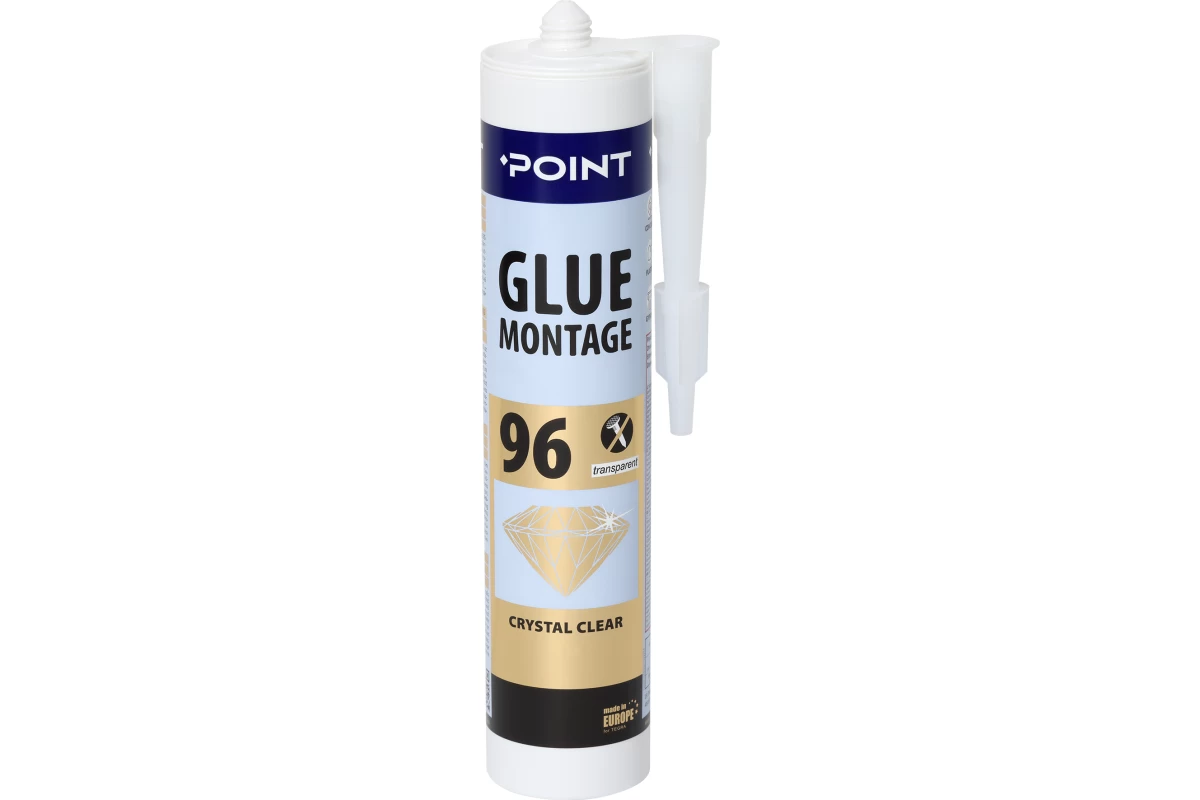 KLIJAI  POINT GLUE MONTAGE 96, 280 ml., skaidrūs