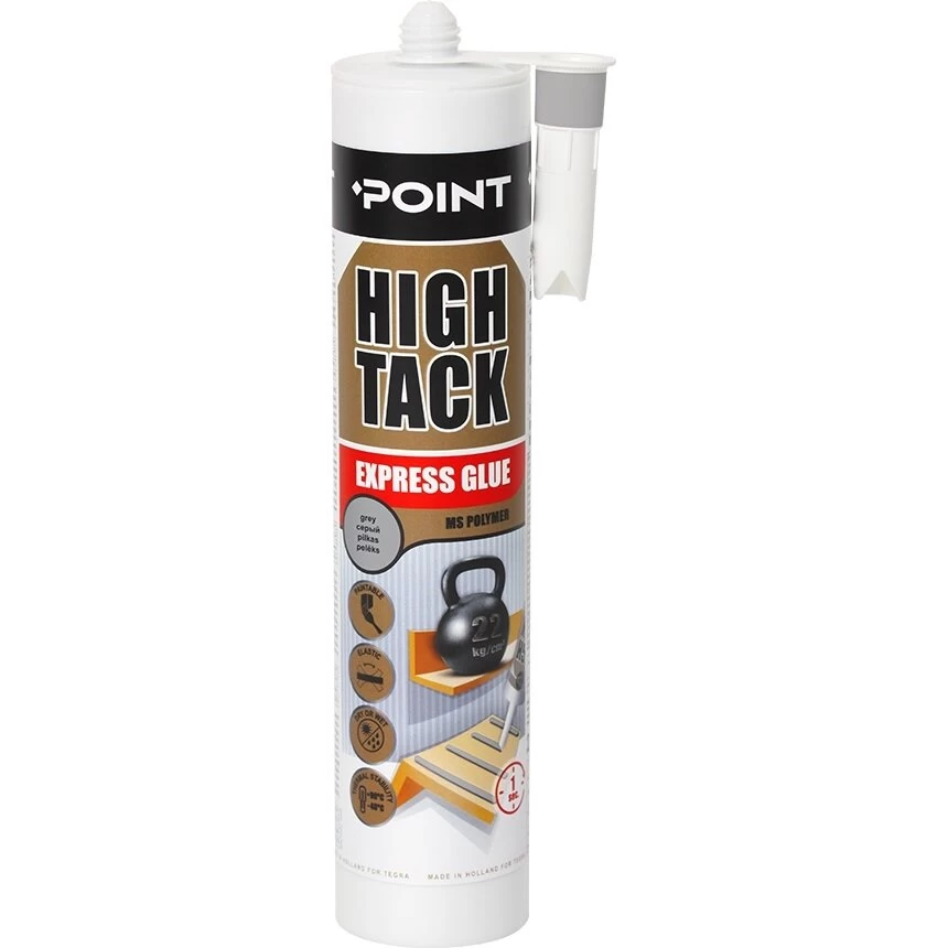 Klijai POINT High Tack, 290ml pilka sp.