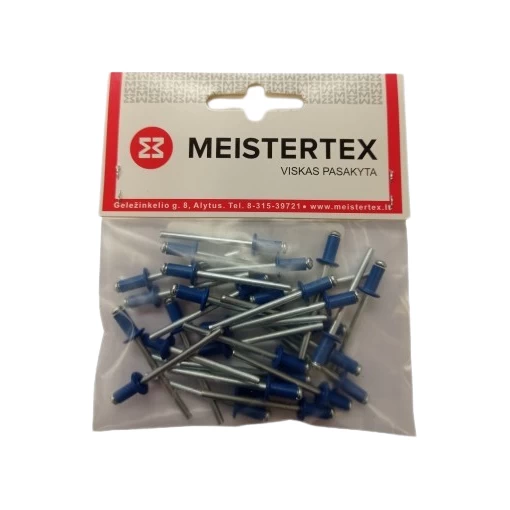 Kniedės MEISTERTEX RAL5010, 4x8 30vnt