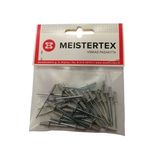 Kniedės MEISTERTEX RAL7040, 3,2x8 30vnt