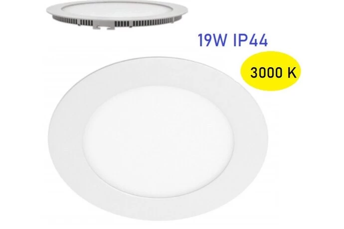 Led panelė 19w/3000k p/t IP44 apvalus